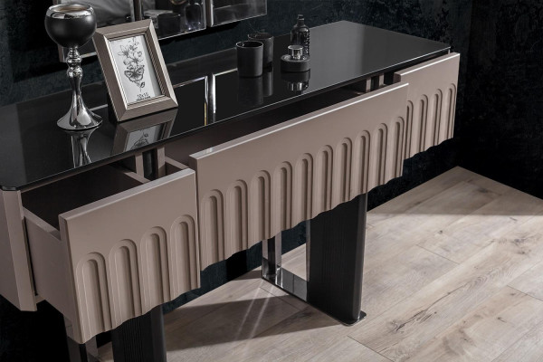 Elegantes Schlafzimmer Set Kosmetiktisch Spiegel Luxus Möbel 2tlg Möbel