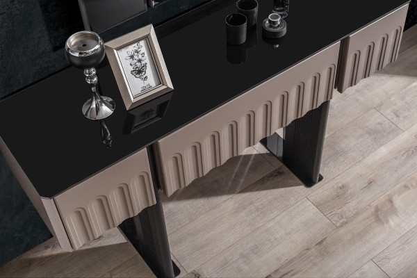 Elegantes Schlafzimmer Set Kosmetiktisch Spiegel Luxus Möbel 2tlg Möbel