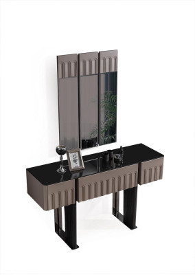 Elegantes Schlafzimmer Set Kosmetiktisch Spiegel Luxus Möbel 2tlg Möbel